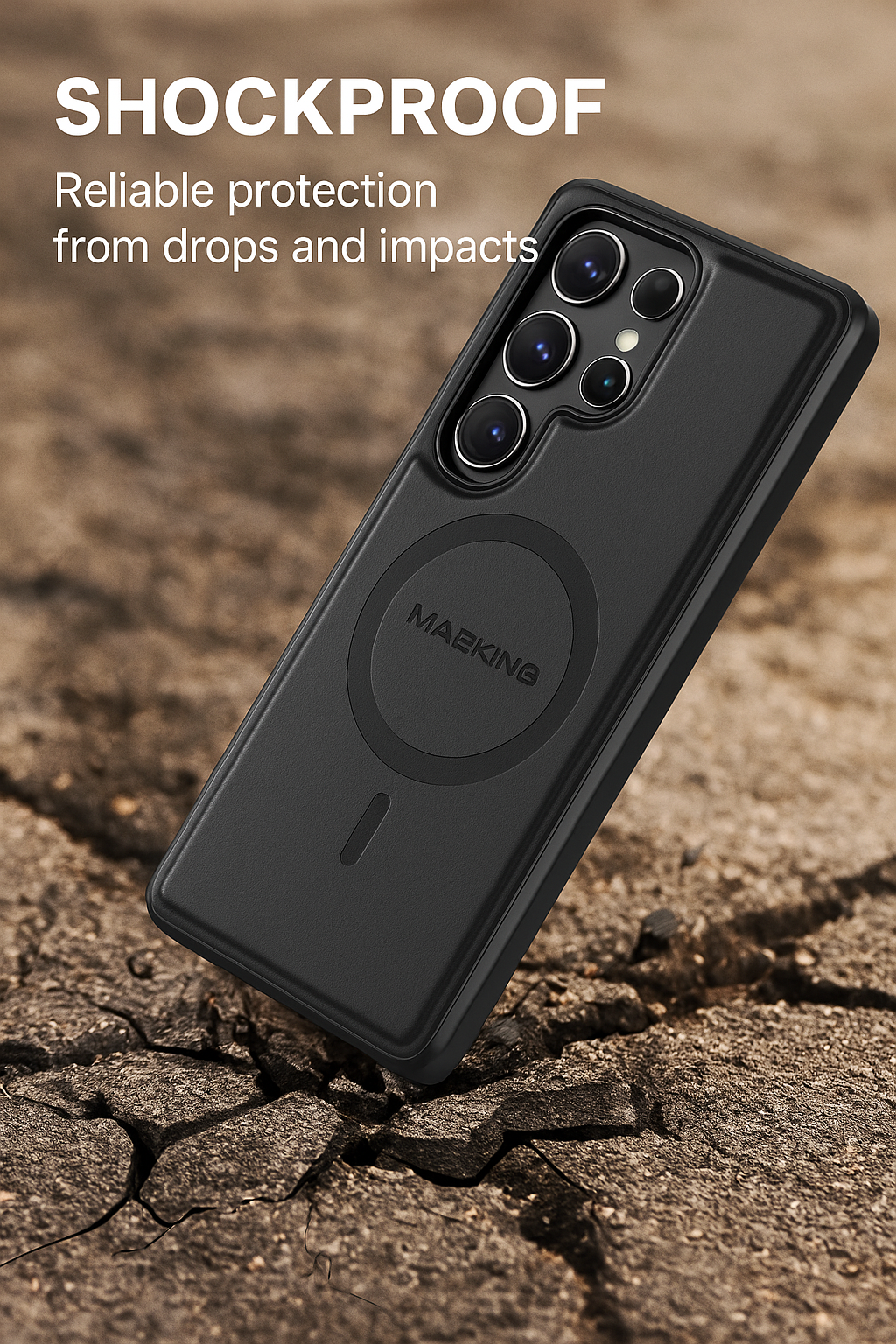 Samsung Galaxy S25 Ultra Case Magnetic Protective Leather Phone Case, Compatible with Magnetic Wireless Charging