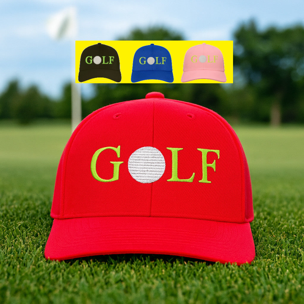 Golf Hats for Men and Women, Embroidery Golfing Caps