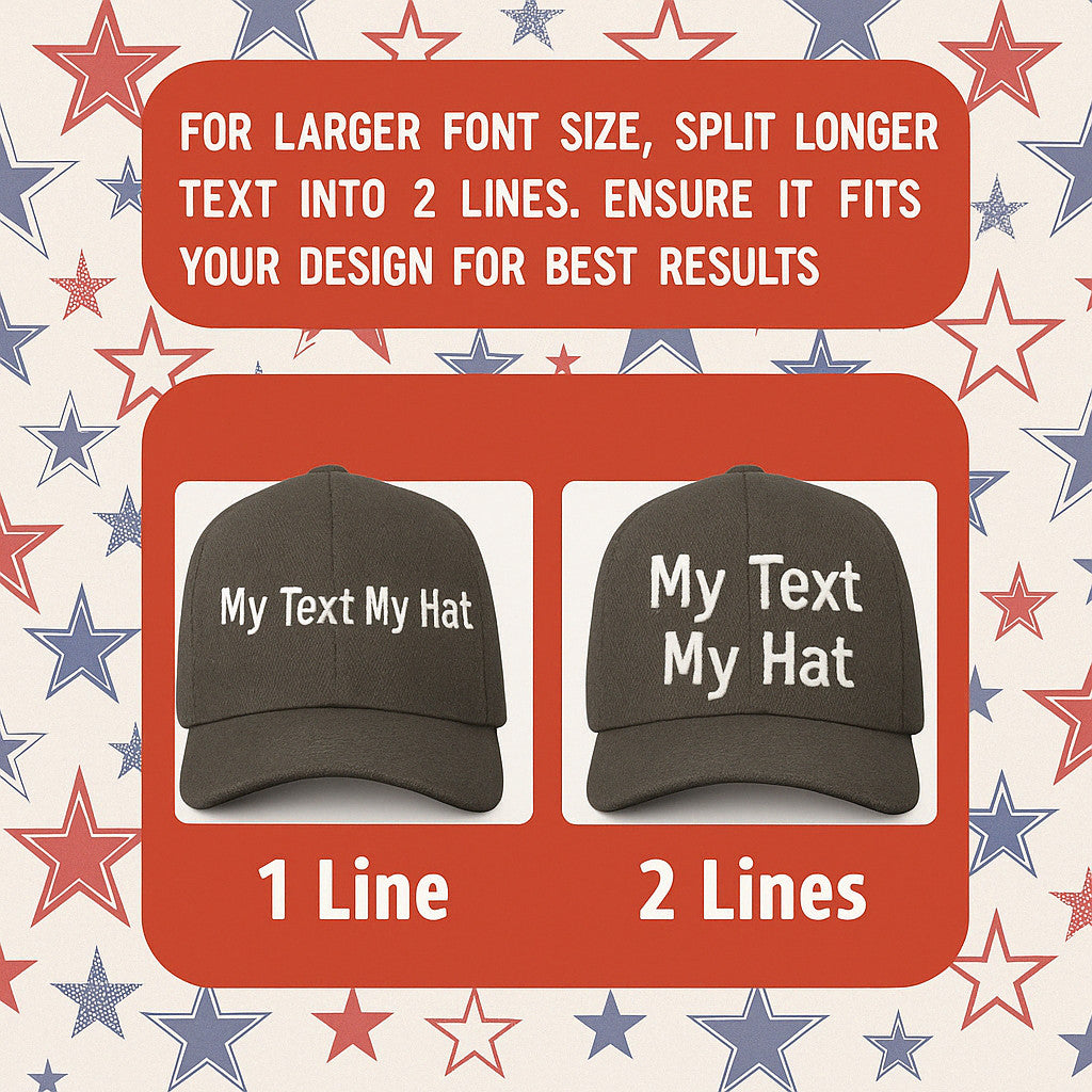 Black baseball hat custom embroidered text personalized cap adjustable fit choose thread color modern style hat for everyday outfits and gifts