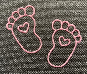 Baby Girl Footprints & Baby Energy