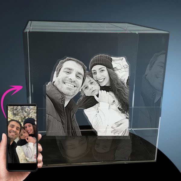 3D Crystal Photo, personalized 3d crystal photo, 3d picture crystal cube, 3d crystal photo 3d crystal photo personalized gift with picture customized gift for women spouse anniversary mom birthday pets christmas birthday wedding gift memorial mother's day valentine's crystal image picture crystal cube block heart 3d crystal