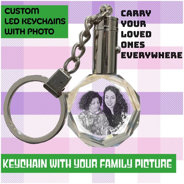 Personalized LED keychain, Customized LED Keychains with Picture, Custom Photo Keychain, keychain, custom keychain, personalized keychain, keychain with picture, picture keychain, keychain gift, gift with picture, keychain for him, keychain for dad, Christmas gift, image keychain, LED Keychain, Customized LED keychain, customized keychain