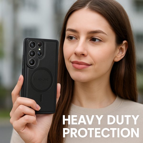 Heavy duty protection phone case Samsung S25 Ultra black